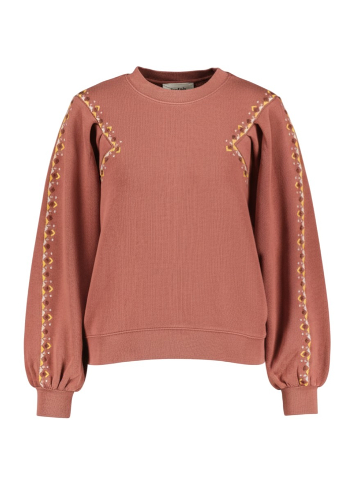 Roest geborduurde sweater Mesta BA&SH