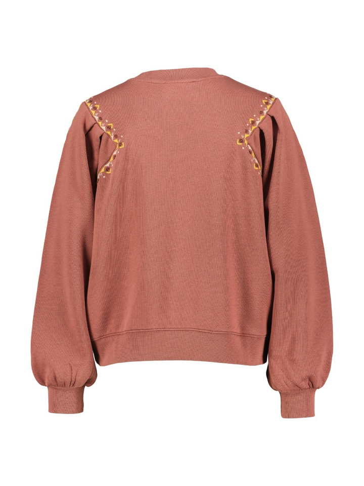 Roest geborduurde sweater Mesta BA&SH