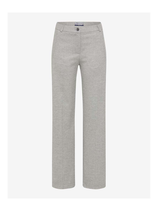 Lichtgrijze geklede broek Peggy Raphaela