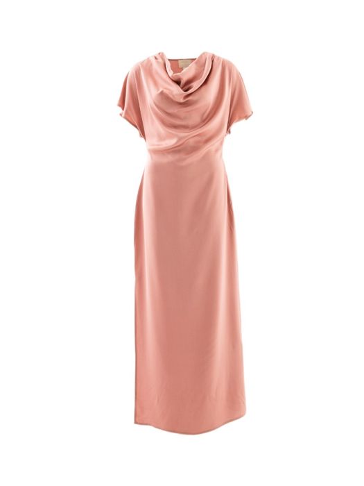 Roze feestelijke maxi jurk Slevilia Soaked
