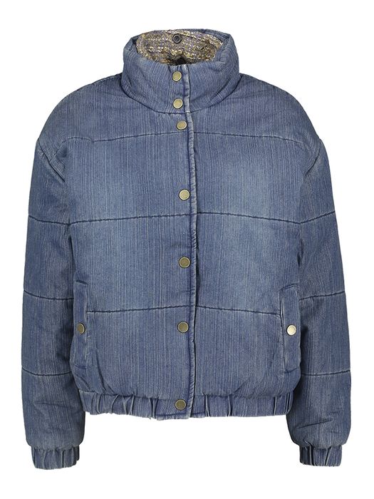 Kort cropped jeansjasje met drukknopen Karl Due Amanti