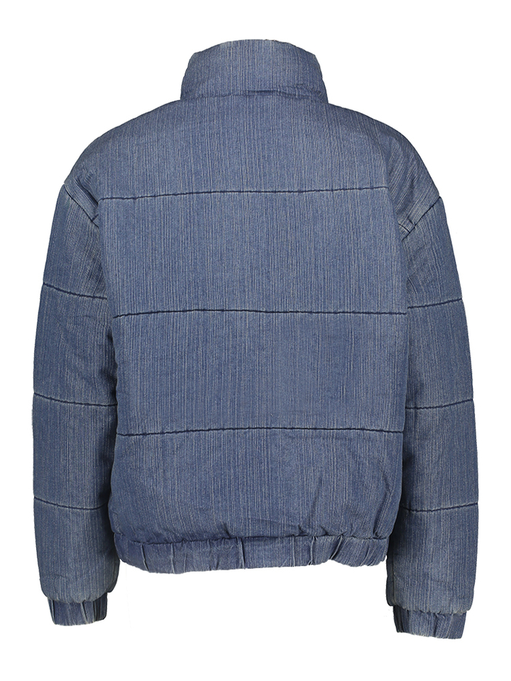 Kort cropped jeansjasje met drukknopen Karl Due Amanti