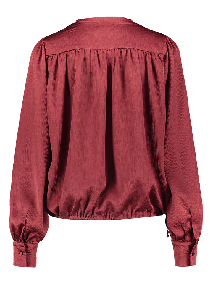 Bordeaux cropped blouse Edipo Due Amanti
