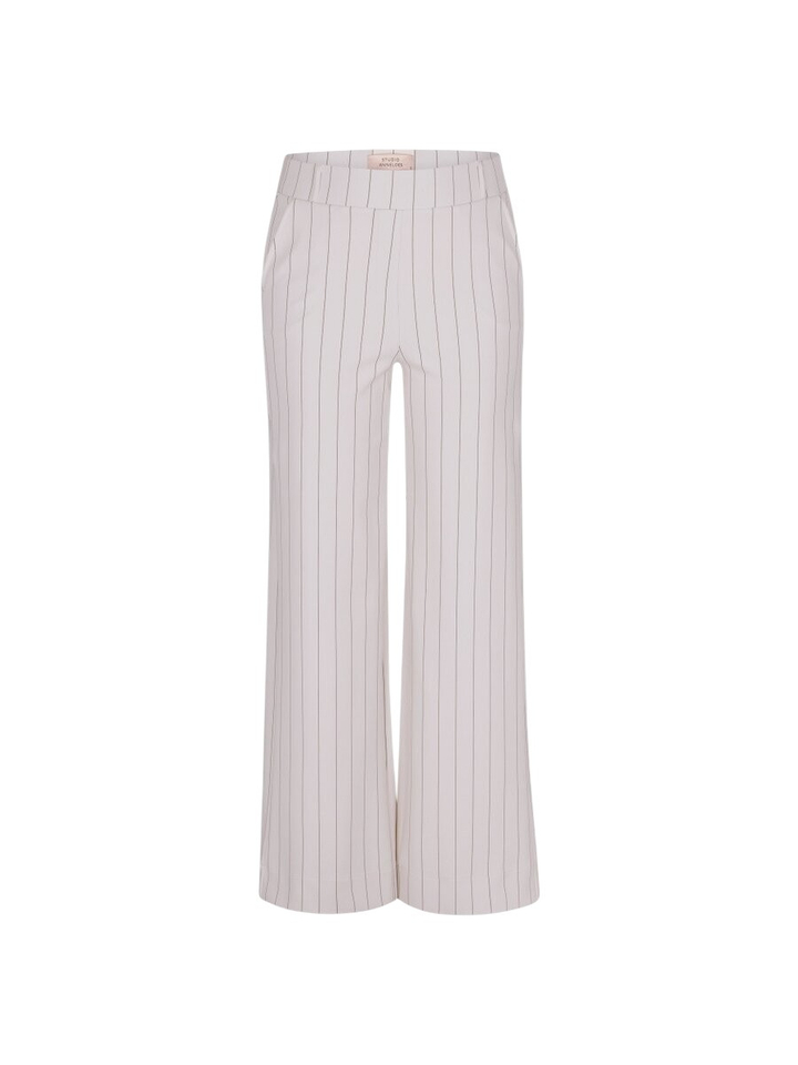 Ecru gestreepte broek Lexie Studio Anneloes