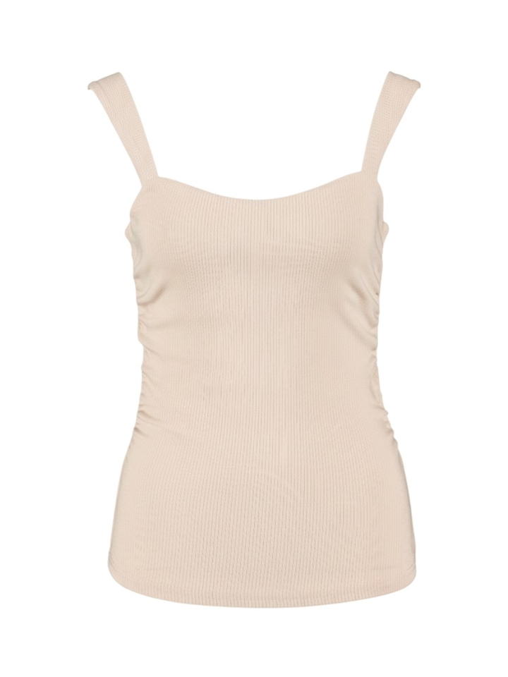 Beige top in ribbel Wyan Grace&Mila