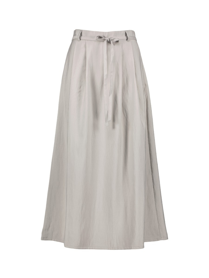 Grijze halflange rok met bandplooi Maritsa Tailred Skirt Withblack