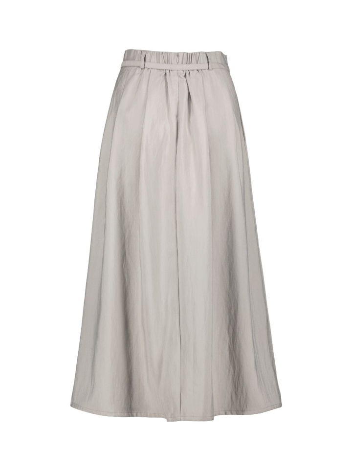Grijze halflange rok met bandplooi Maritsa Tailred Skirt Withblack