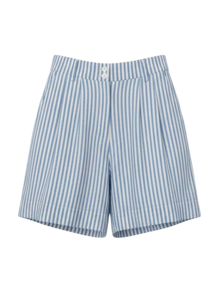 Sky blue linnen short Bianca Withblack