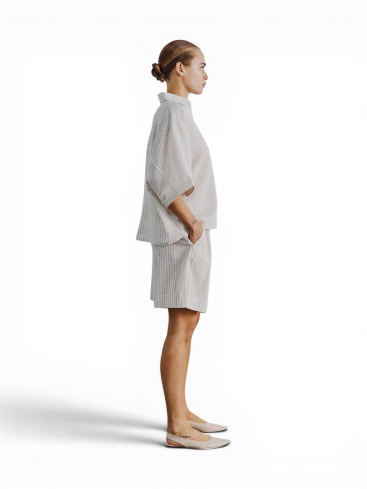 Gestreepte short Bianca Withblack