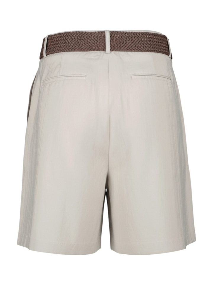 Beige short met bijhorende riem Maritsa Tailered Withblack