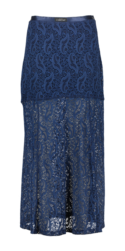 Donkerblauwe kanten rok Haute L'Amitie