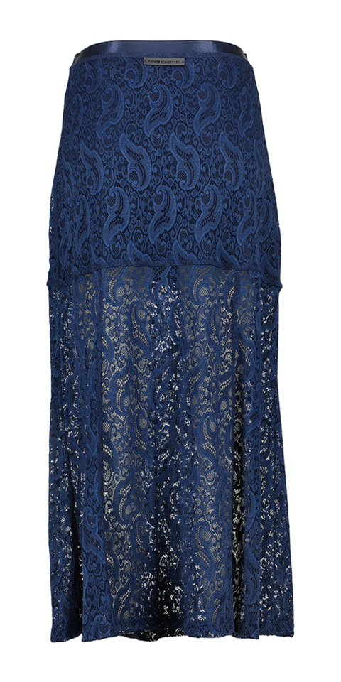Donkerblauwe kanten rok Haute L'Amitie