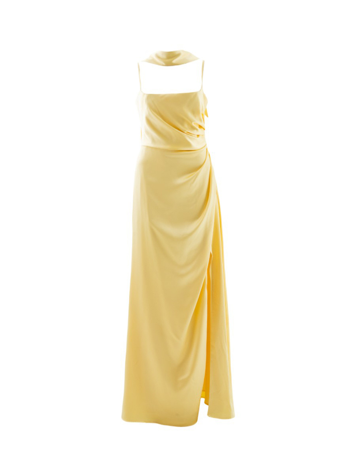 Gele feestelijke maxi-jurk Swing 