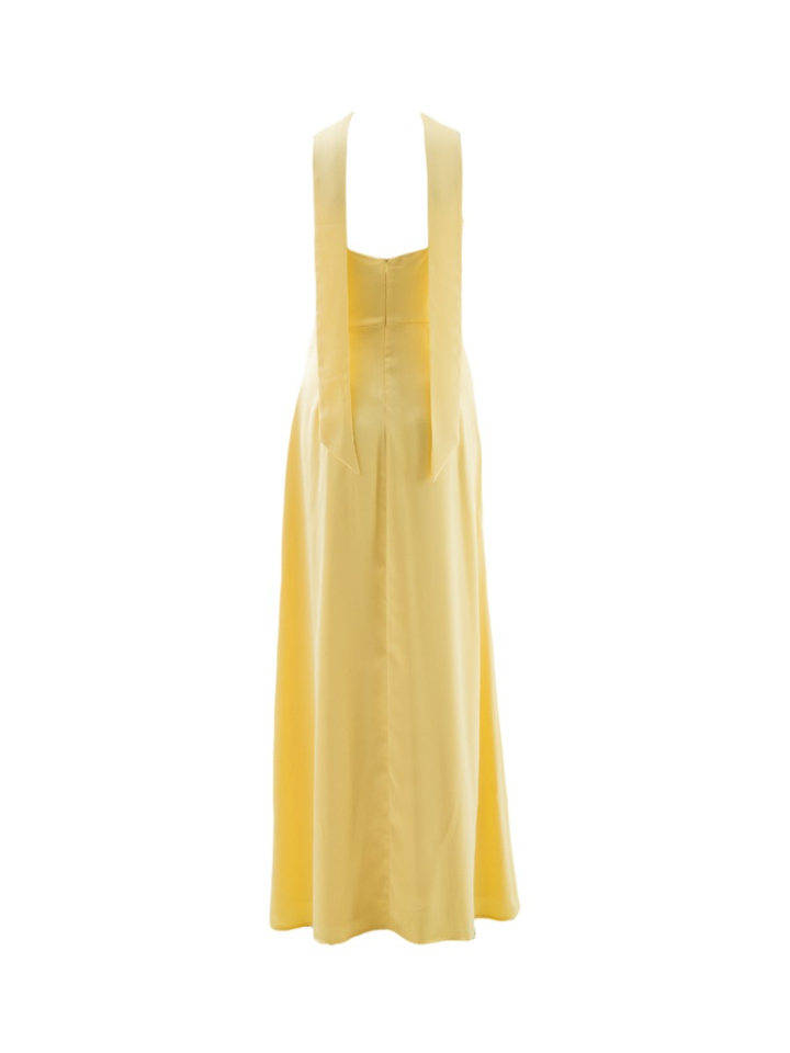 Gele feestelijke maxi-jurk Swing 
