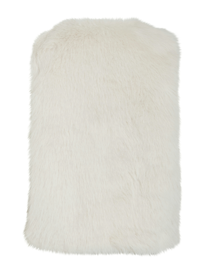 Creme kleurige fluffy bodywarmer Viremy Vila 