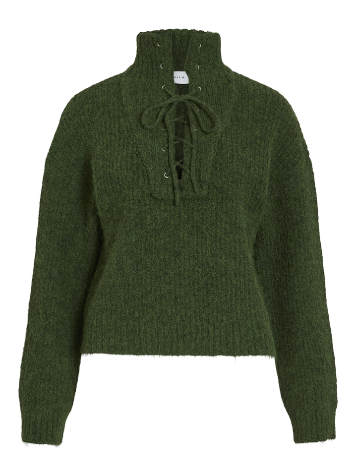Groene trui met opstaande kraag Vigleeba Vila