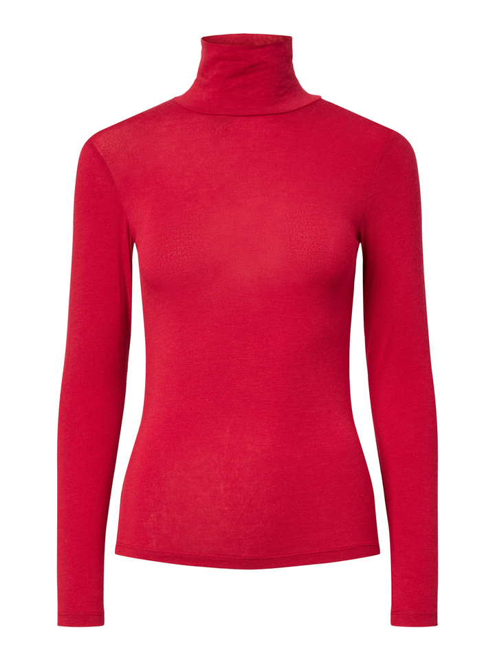 Roze t-shirt met opstaande kraag Yaswoola Y.A.S