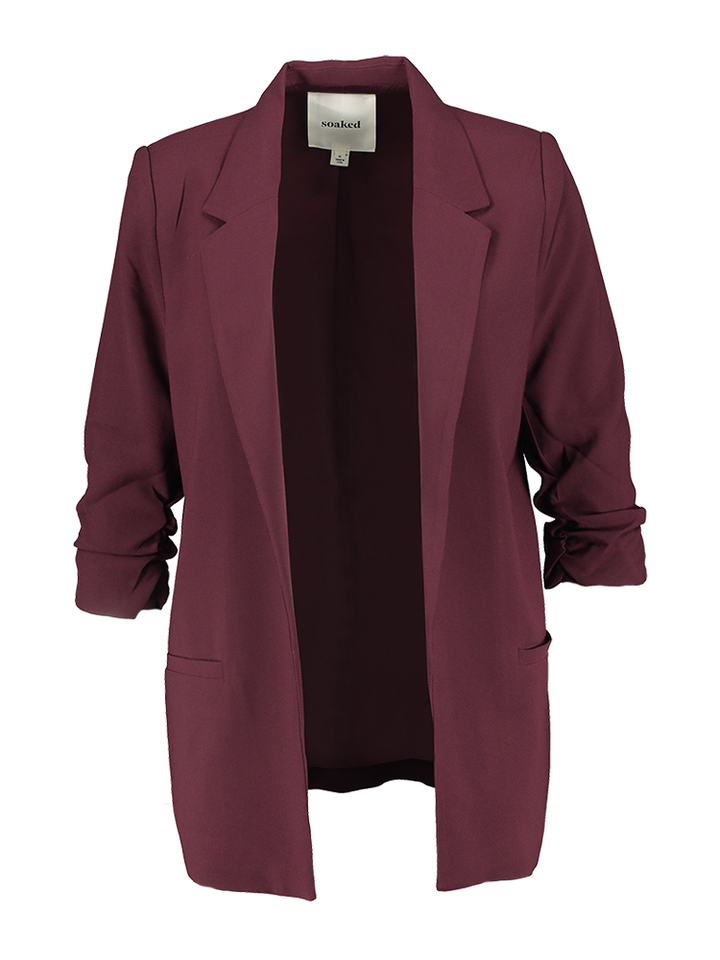 Bordeaux blijzer met strop aan de mouwen Shirley Soaked