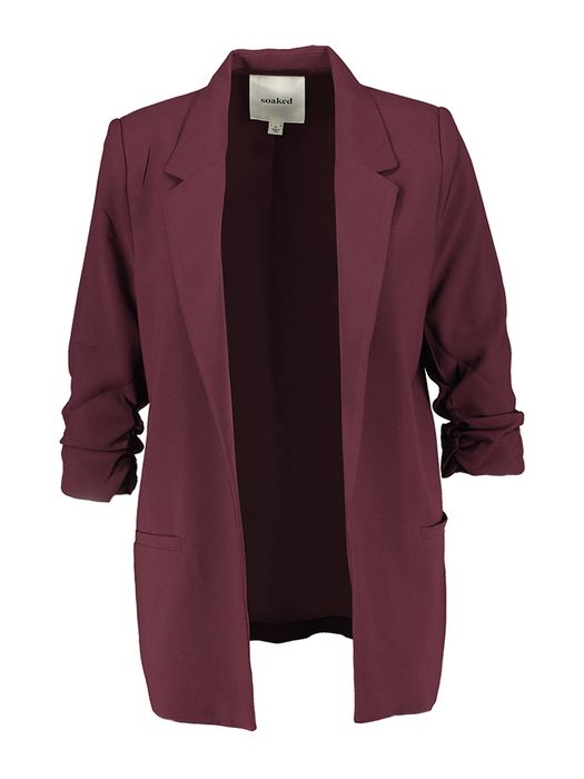 Bordeaux blijzer met strop aan de mouwen Shirley Soaked