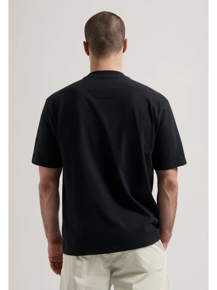 Zwarte katoenen t-shirt met merklogo Dstrezzed