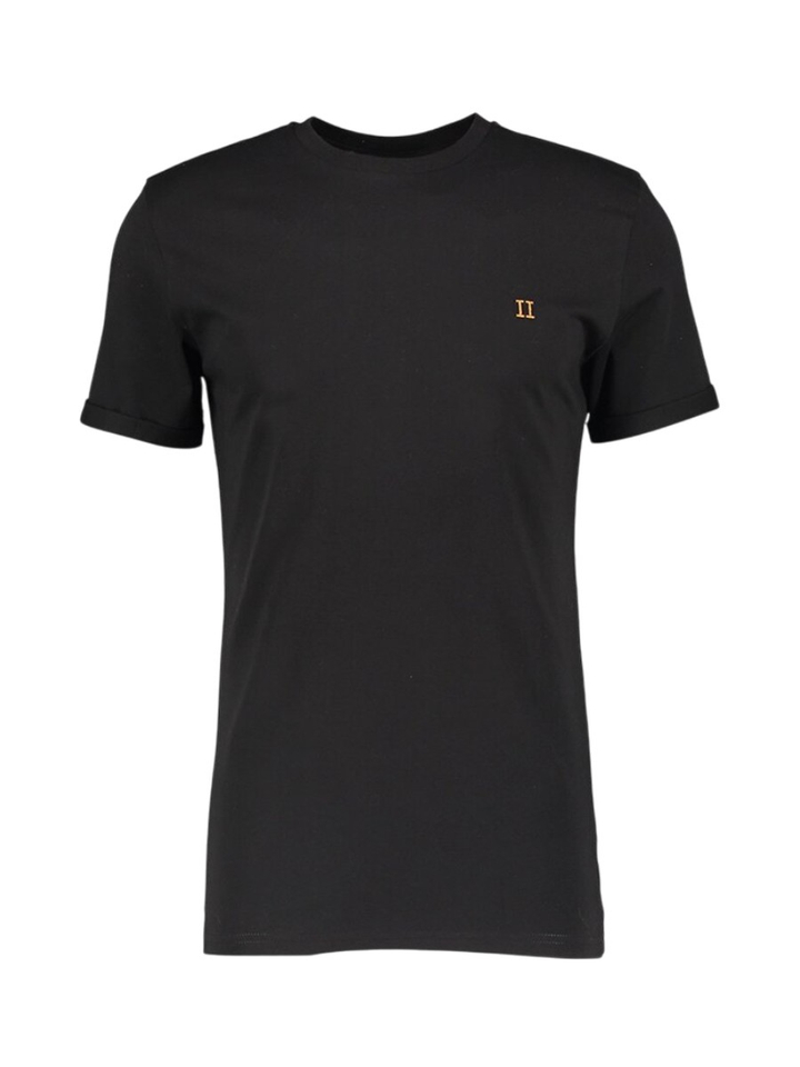 Zwarte katoenen t-shirt met ronde hals Les Deux