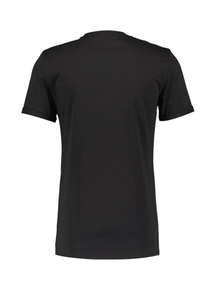 Zwarte katoenen t-shirt met ronde hals Les Deux