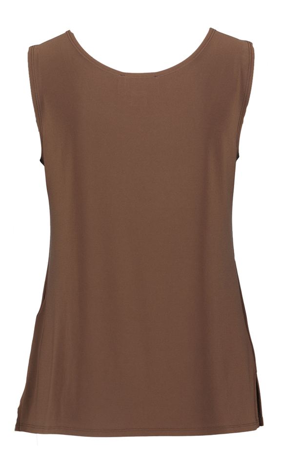 Bruine top met ronde hals Joseph Ribkoff