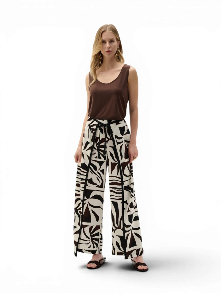 Bruine top met ronde hals Joseph Ribkoff