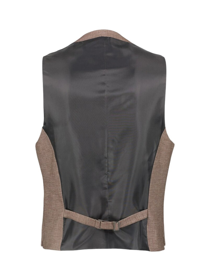 Bruine kostuumgilet Laurent Digel 