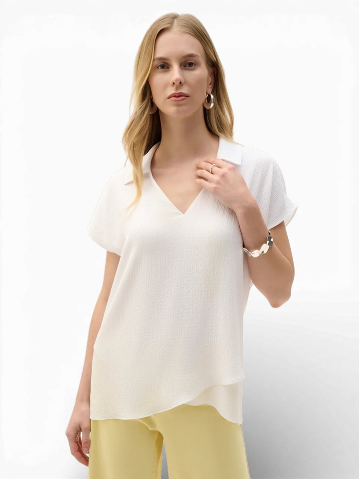 Witte blouse met V-hals Joseph Ribkoff