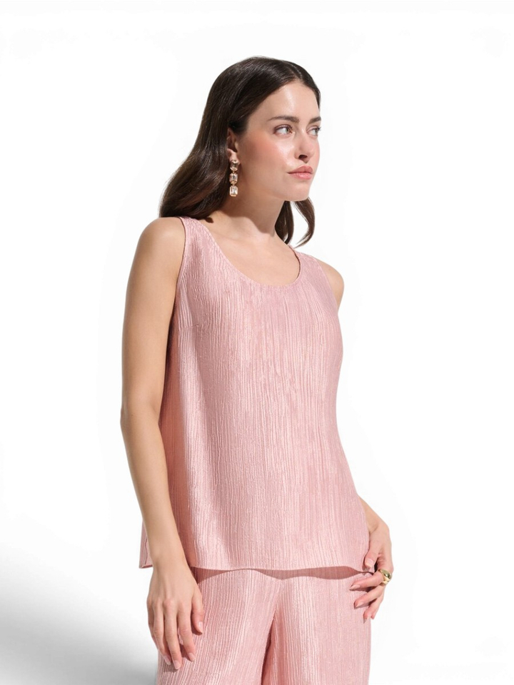 Roze top met structuur Joseph Ribkoff