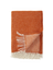 Oranje wollen plaid met ecru franjes Velvet Klippan 
