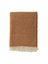 Bruine wollen plaid met franjes Velvet Klippan 