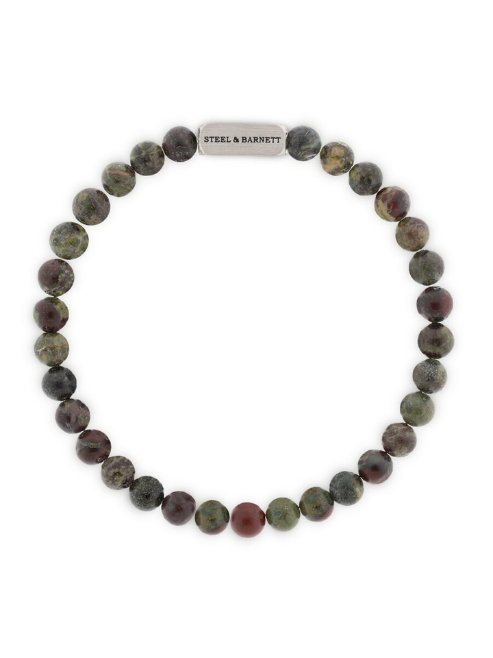 Dragon Blood ronde edelsteen armband Naturel Steel And Barnett