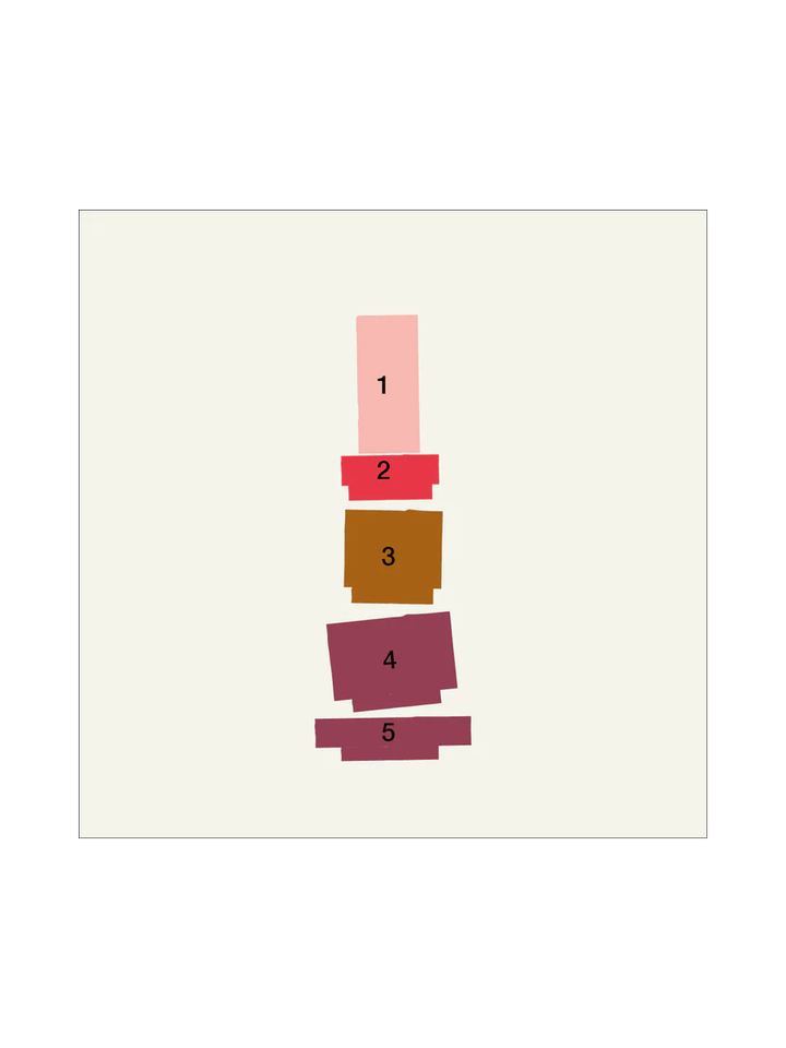 New burgundy tones candl stack 03 Earthe Stan Editions