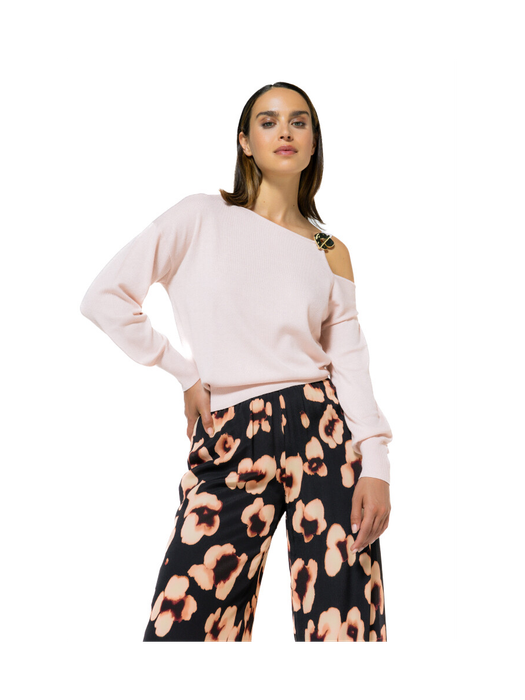 Roze off shoulder trui Caroline Biss