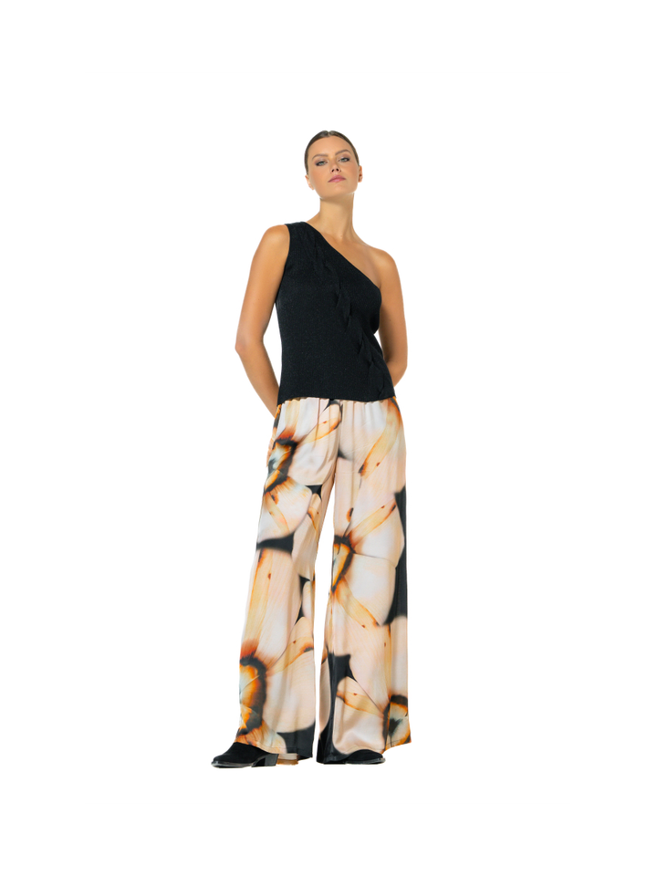 Multicolor broek in bloemenprint Caroline Biss 