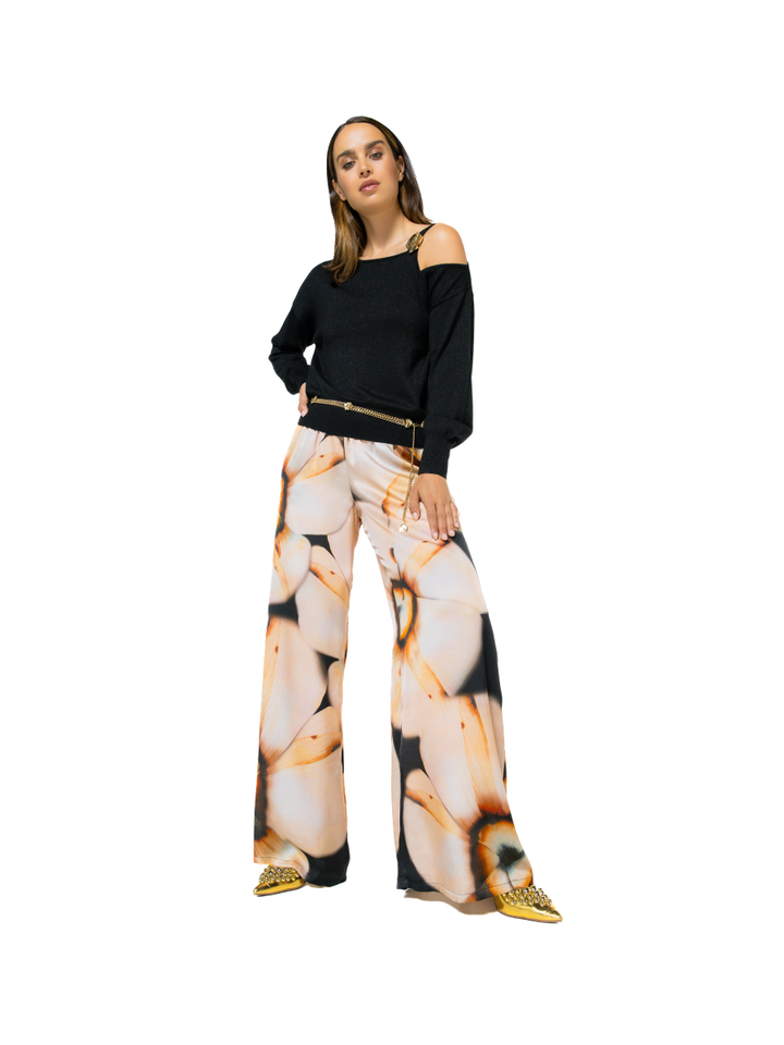 Multicolor broek in bloemenprint Caroline Biss 
