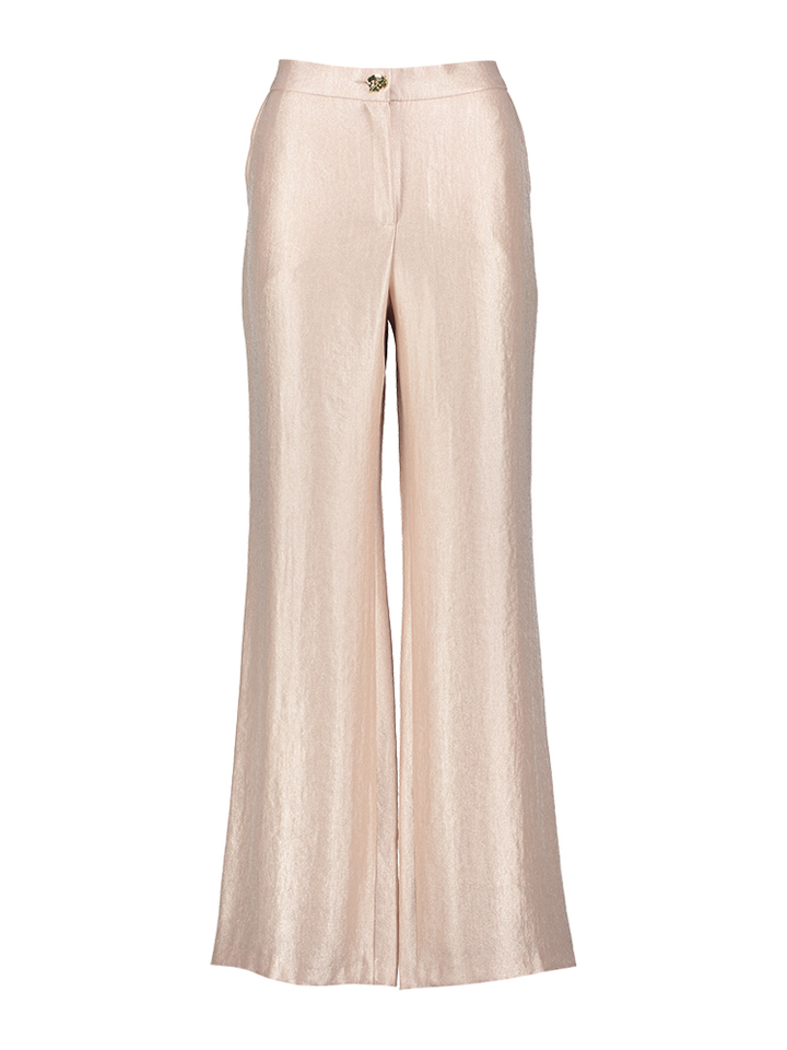 Roze glanzende broek Caroline Biss 