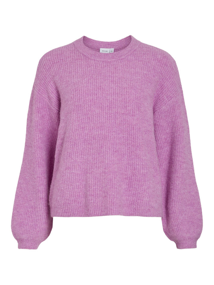 Paarsroze pull met ronde hals Viretta Vila