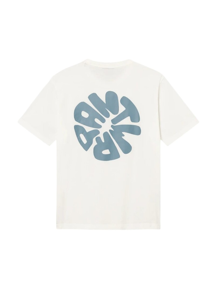 Witte t-shirt met rugprint Antwrp 