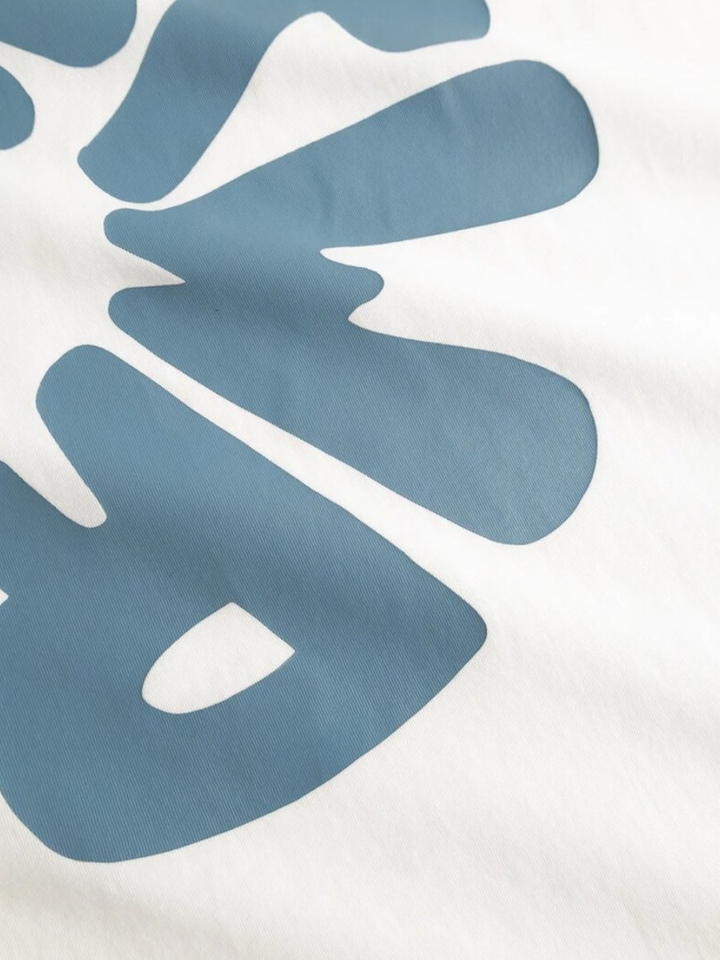 Witte t-shirt met rugprint Antwrp 