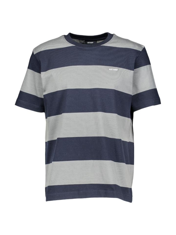 Donkerblauwe gestreepte t-shirt Antwrp 