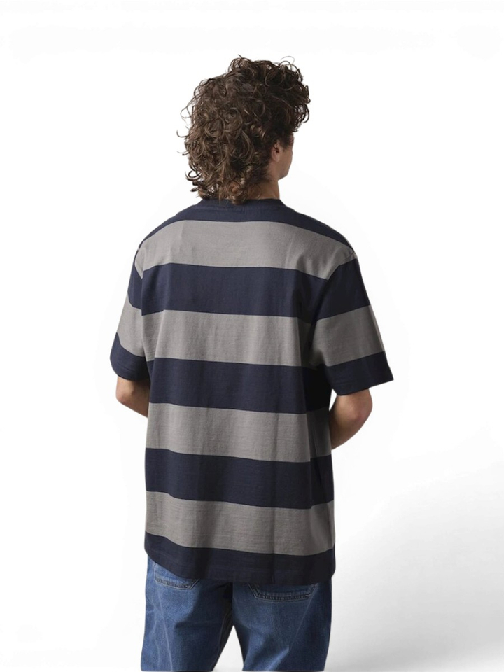 Donkerblauwe gestreepte t-shirt Antwrp 