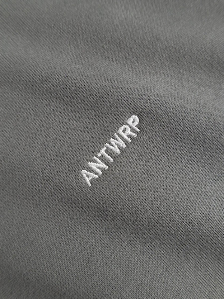 Groen grijze sweater met logo Antwrp 