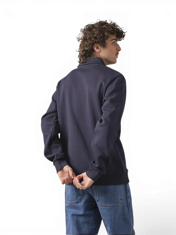 Donkerblauwe sweater met kraag Antwrp 
