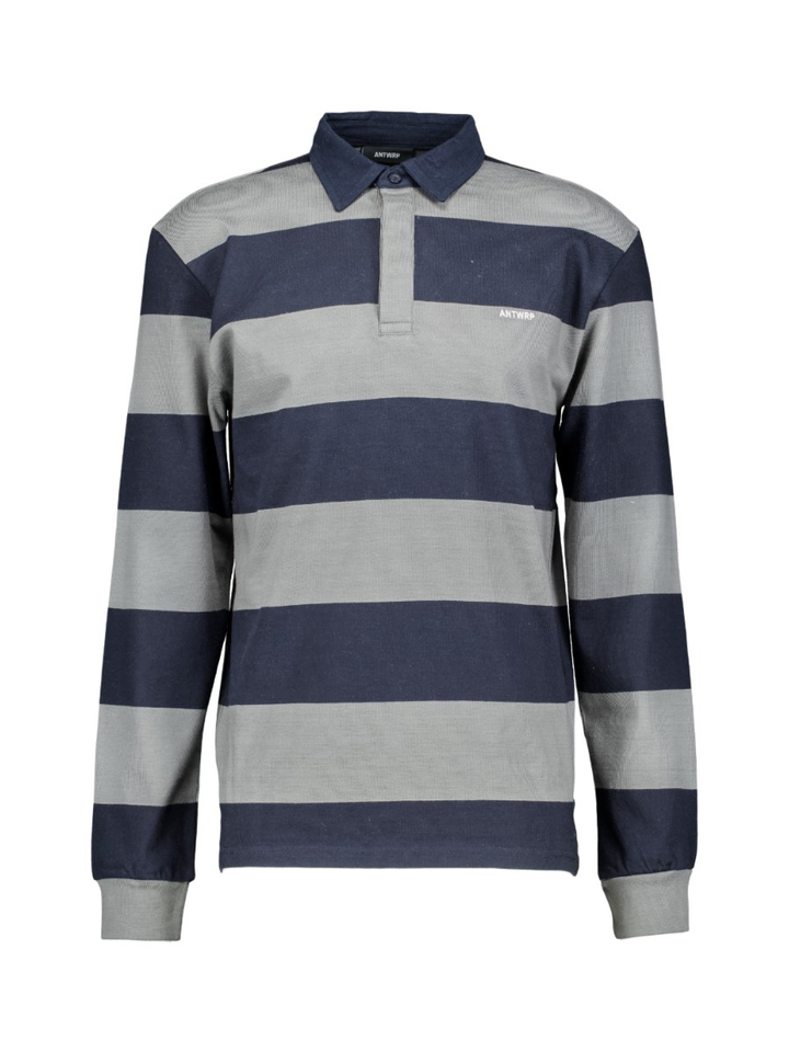 Blauw gestreepte sweater met kraag  Antwrp 