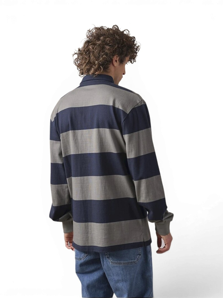 Blauw gestreepte sweater met kraag  Antwrp 