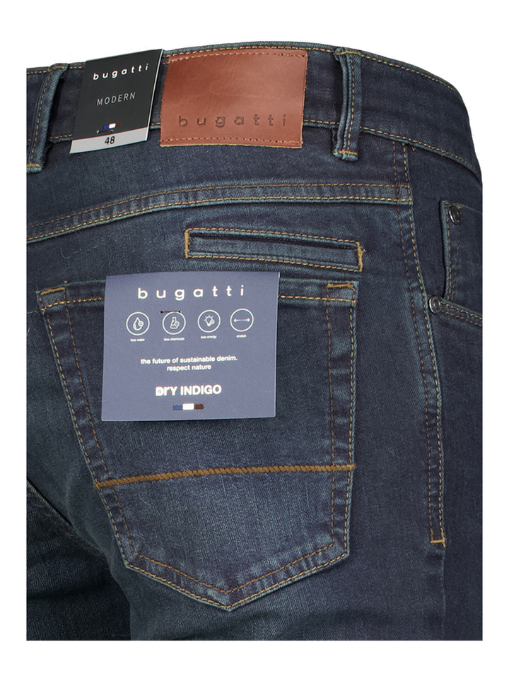Donkerblauwe slim fit jeans Pisa Evo Bugatti