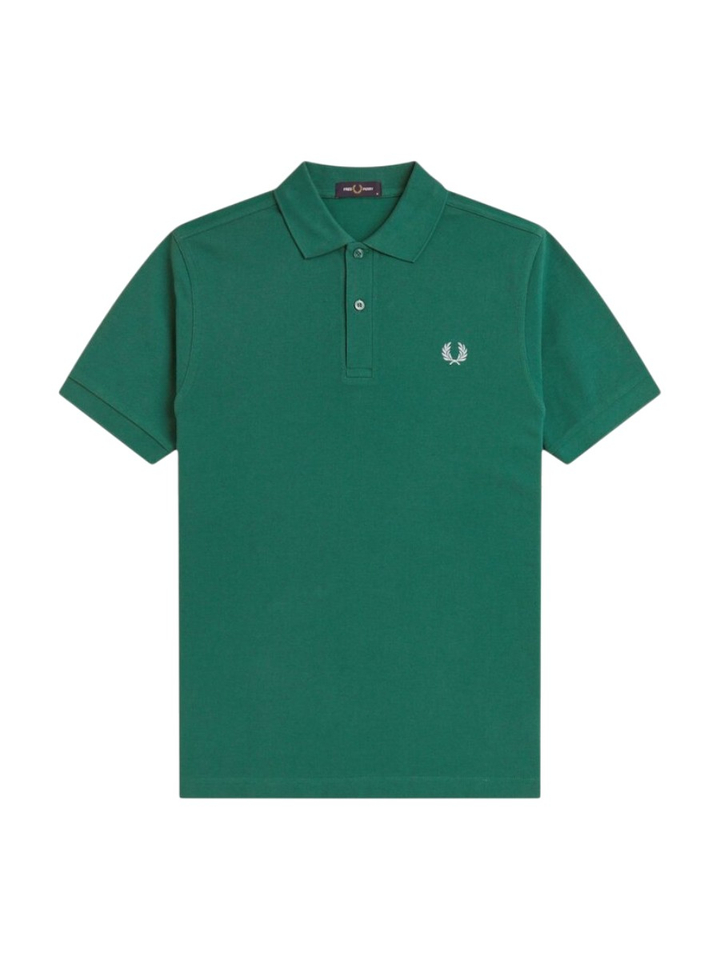 Groene polo met logo Fred Perry 